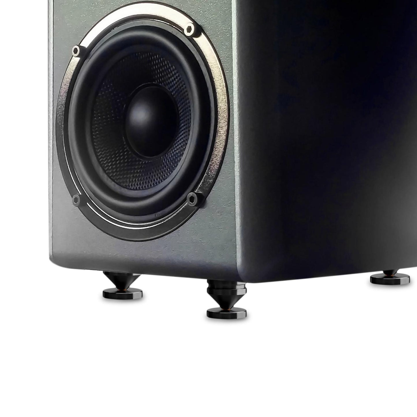 Speaker Shock Absorber Feet Audiophile Shockproof Stand Pad for Electronics Black