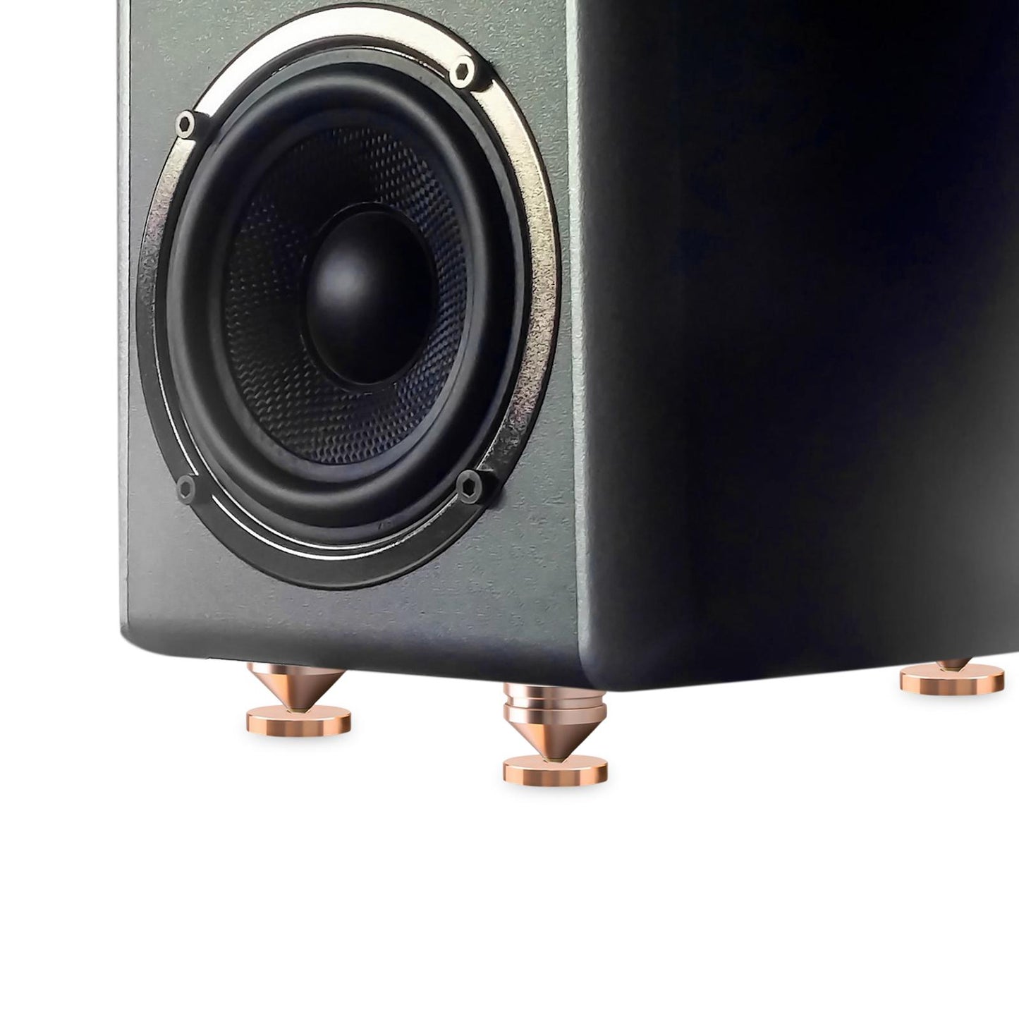 Speaker Shock Absorber Feet Audiophile Shockproof Stand Pad for Electronics Golden