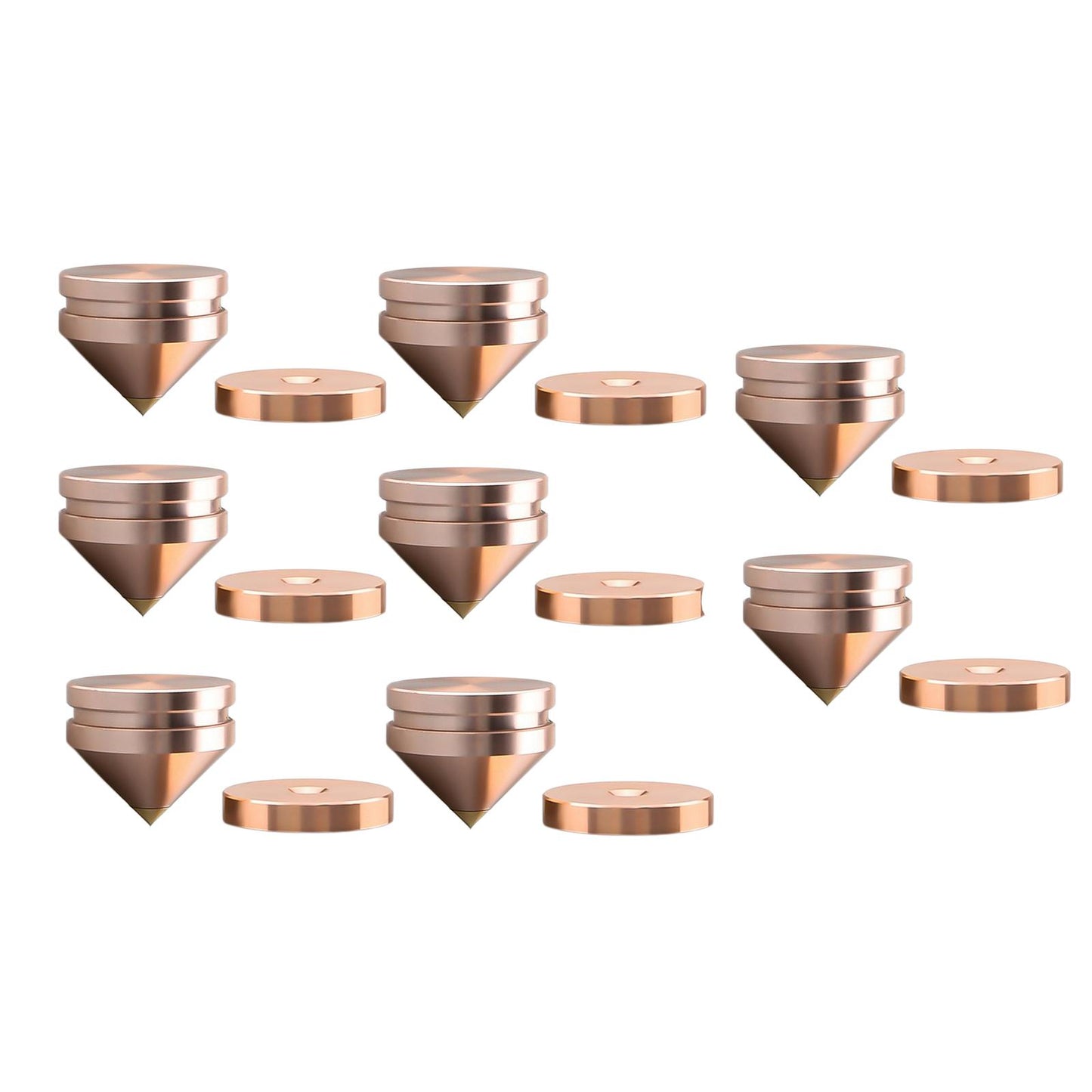 Speaker Shock Absorber Feet Audiophile Shockproof Stand Pad for Electronics Golden