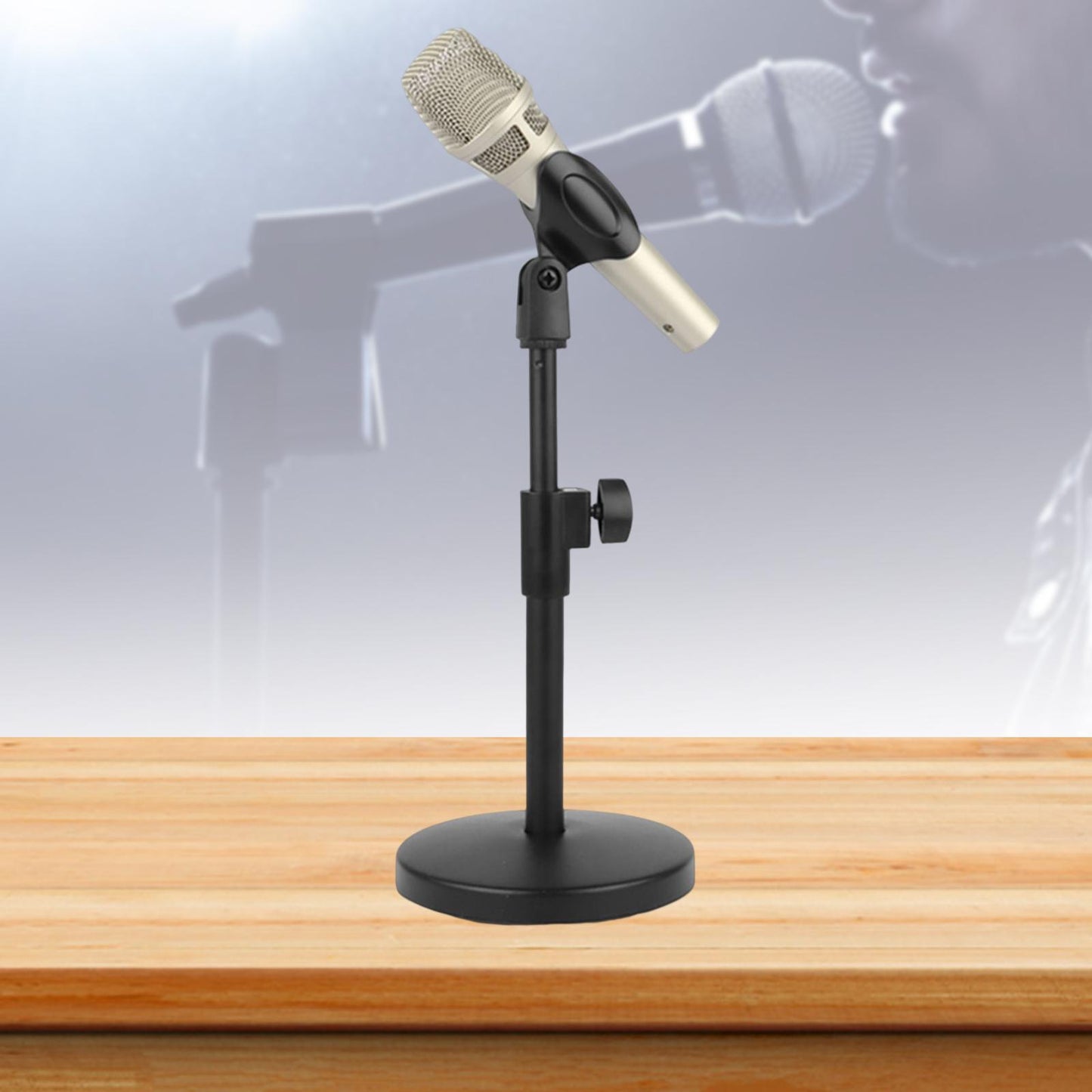 Desktop Mic Stand Practical Durable Sturdy Universal for Lectures Phone