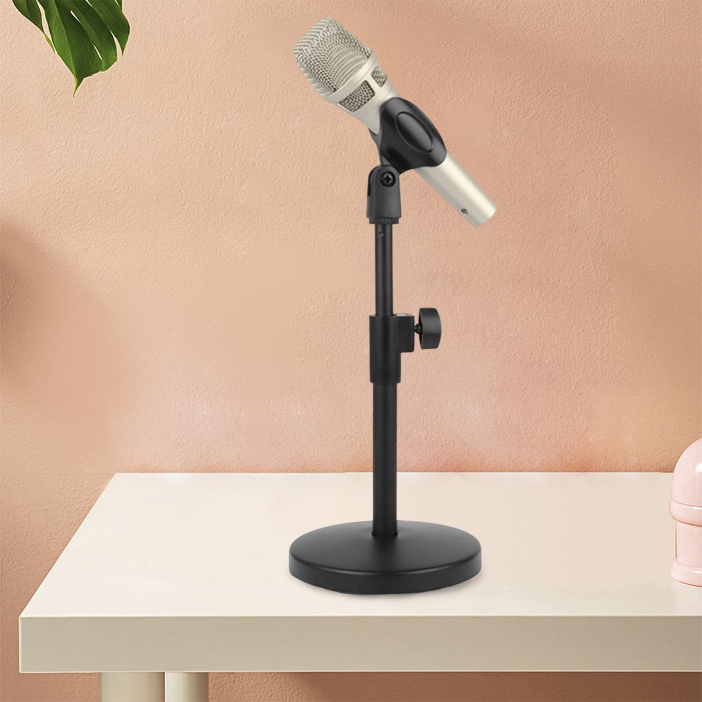 Desktop Mic Stand Practical Durable Sturdy Universal for Lectures Phone
