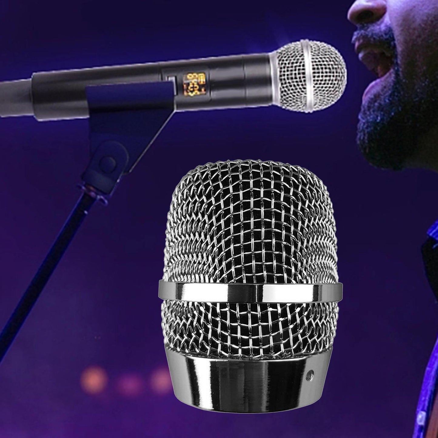 Microphone Grille Replacement Ball Head Mesh Microphone Ball Head Mesh Grill 6