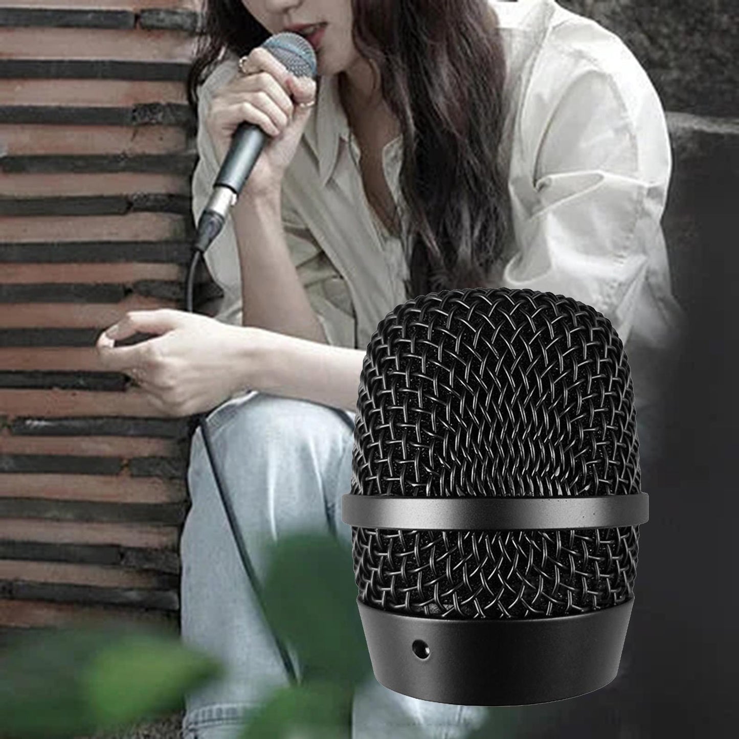 Microphone Grille Replacement Ball Head Mesh Microphone Ball Head Mesh Grill 7