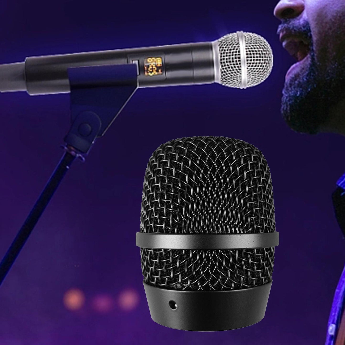 Microphone Grille Replacement Ball Head Mesh Microphone Ball Head Mesh Grill 7