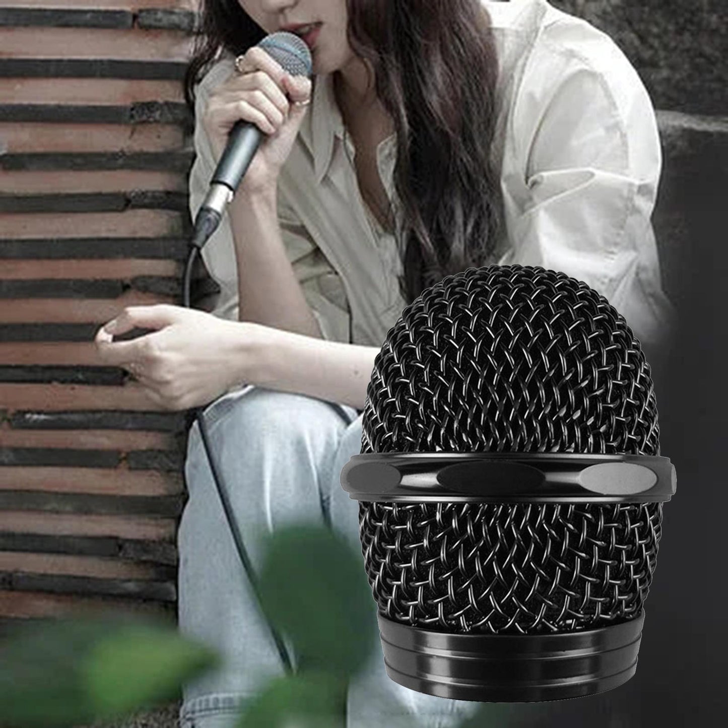 Microphone Grille Replacement Ball Head Mesh Microphone Ball Head Mesh Grill 9