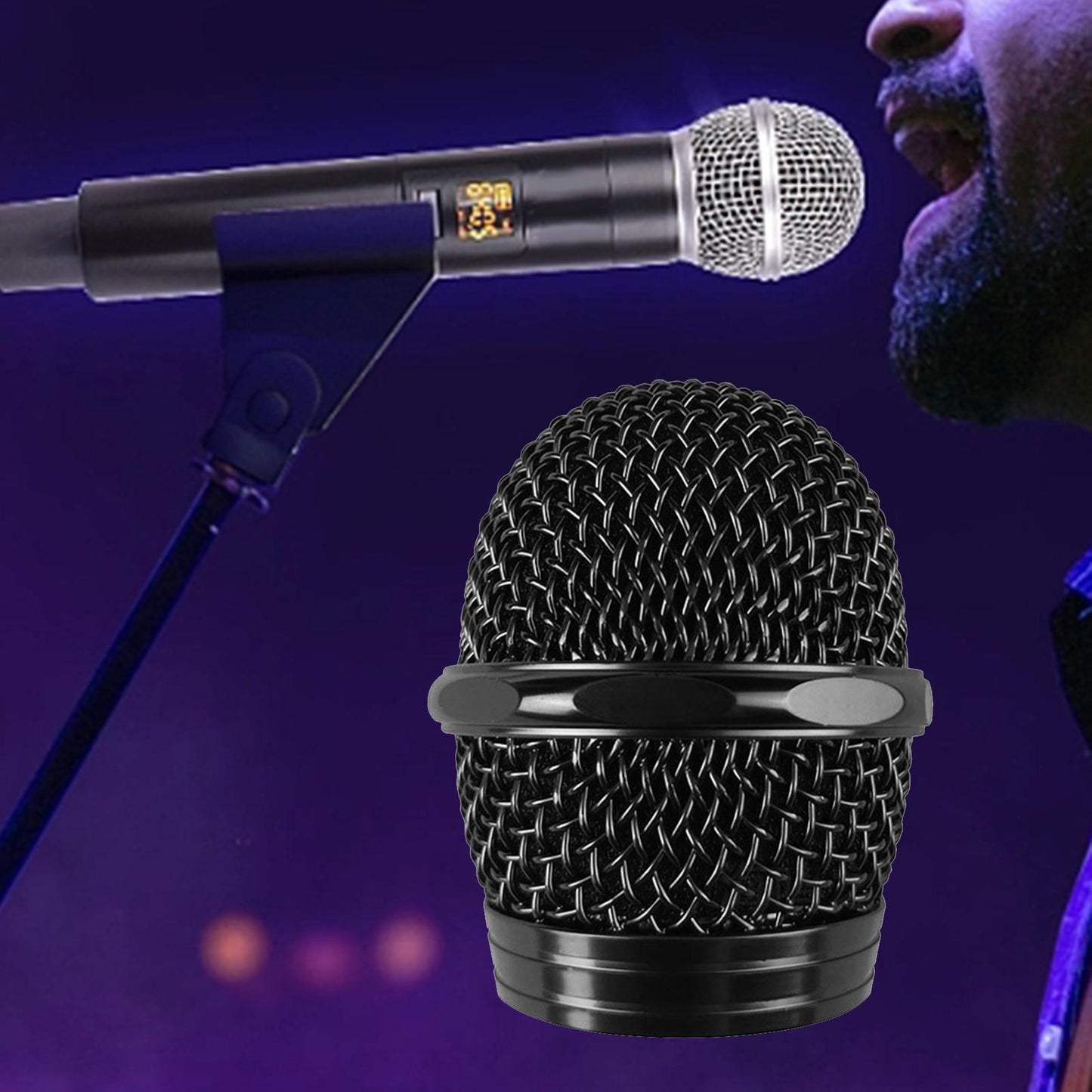 Microphone Grille Replacement Ball Head Mesh Microphone Ball Head Mesh Grill 9