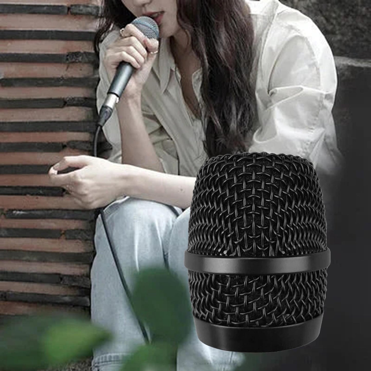 Microphone Grille Replacement Ball Head Mesh Microphone Ball Head Mesh Grill 10