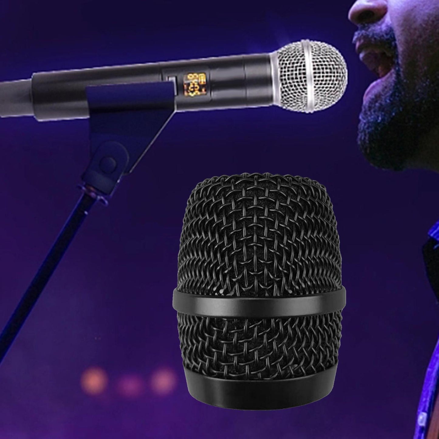 Microphone Grille Replacement Ball Head Mesh Microphone Ball Head Mesh Grill 10