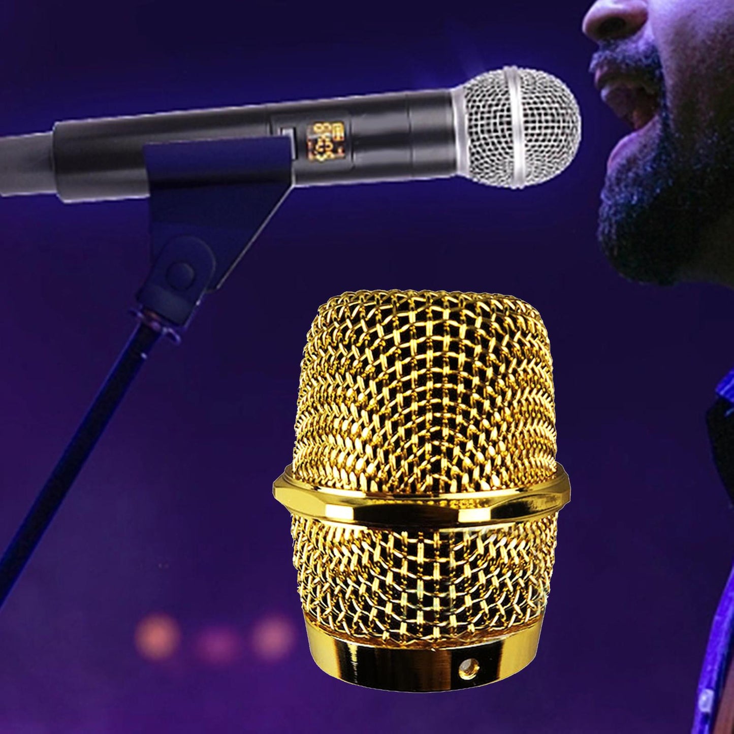 Microphone Grille Replacement Ball Head Mesh Microphone Ball Head Mesh Grill 12