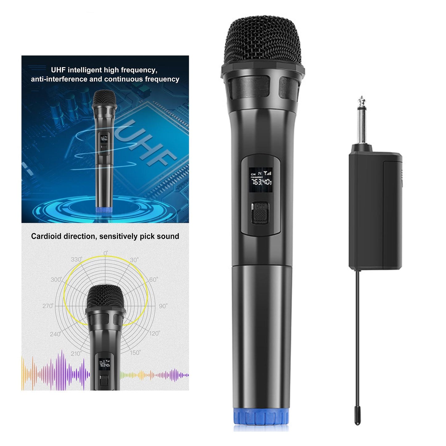Wireless Dynamic Handheld Microphone for KTV Entertainment Amplifier Speaker