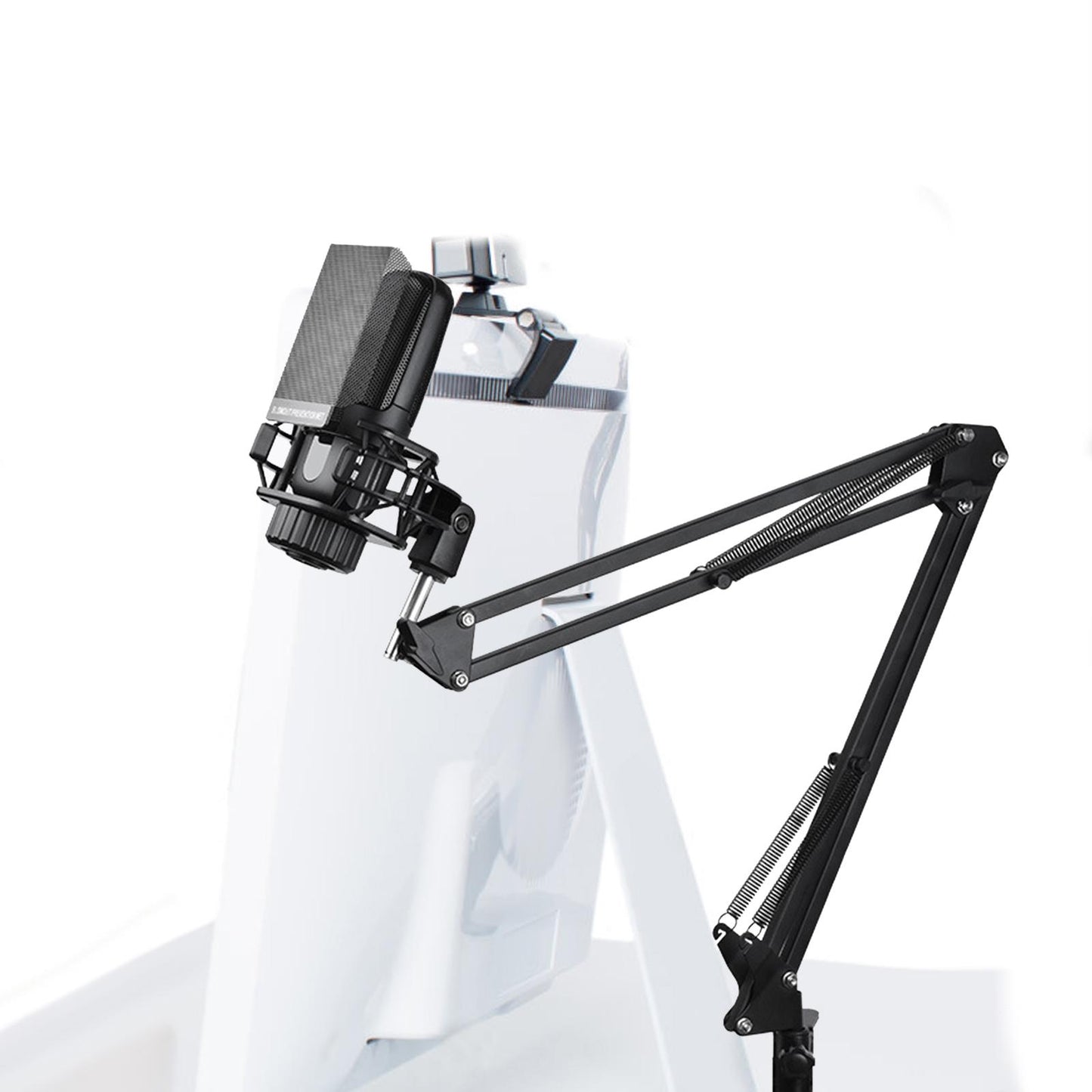 Microphone Arm Stand with Microphone Stable for Live Streaming Radio Station Arm Stand
