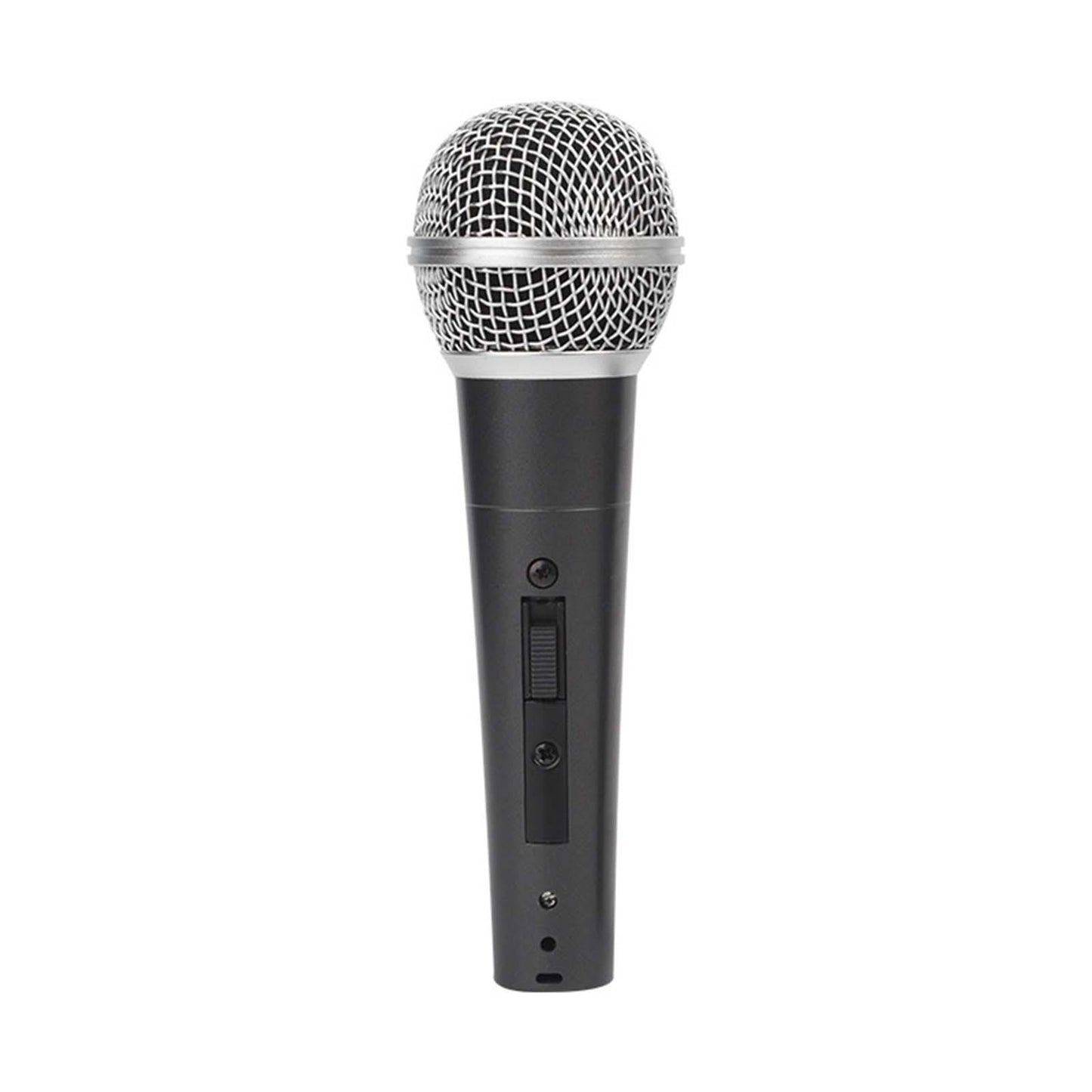 Wired Microphone Clear Sound Portable Handheld Mic for Party Wedding Singing Black Set A