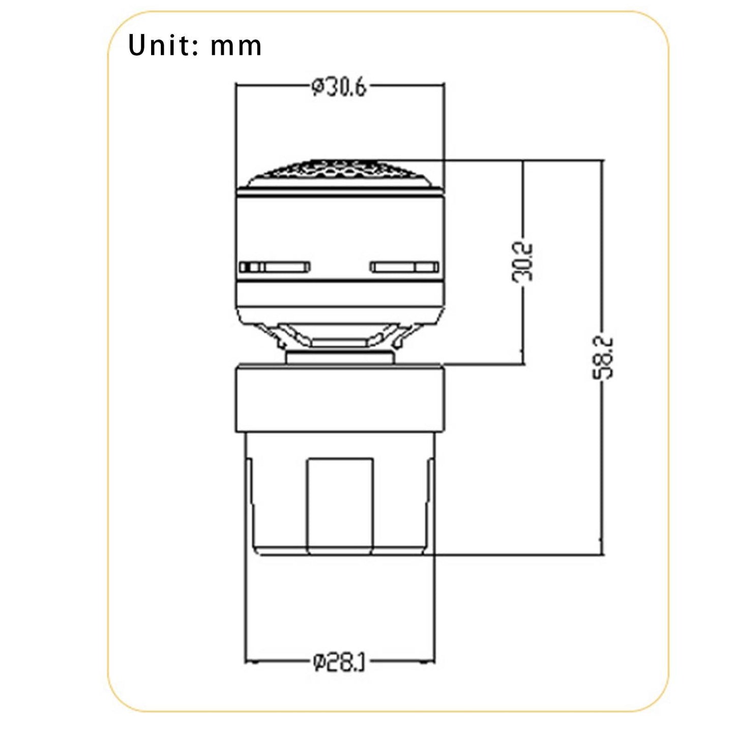 Microphone Cartridge Threadless Microphone Professional Accessories for N-m182