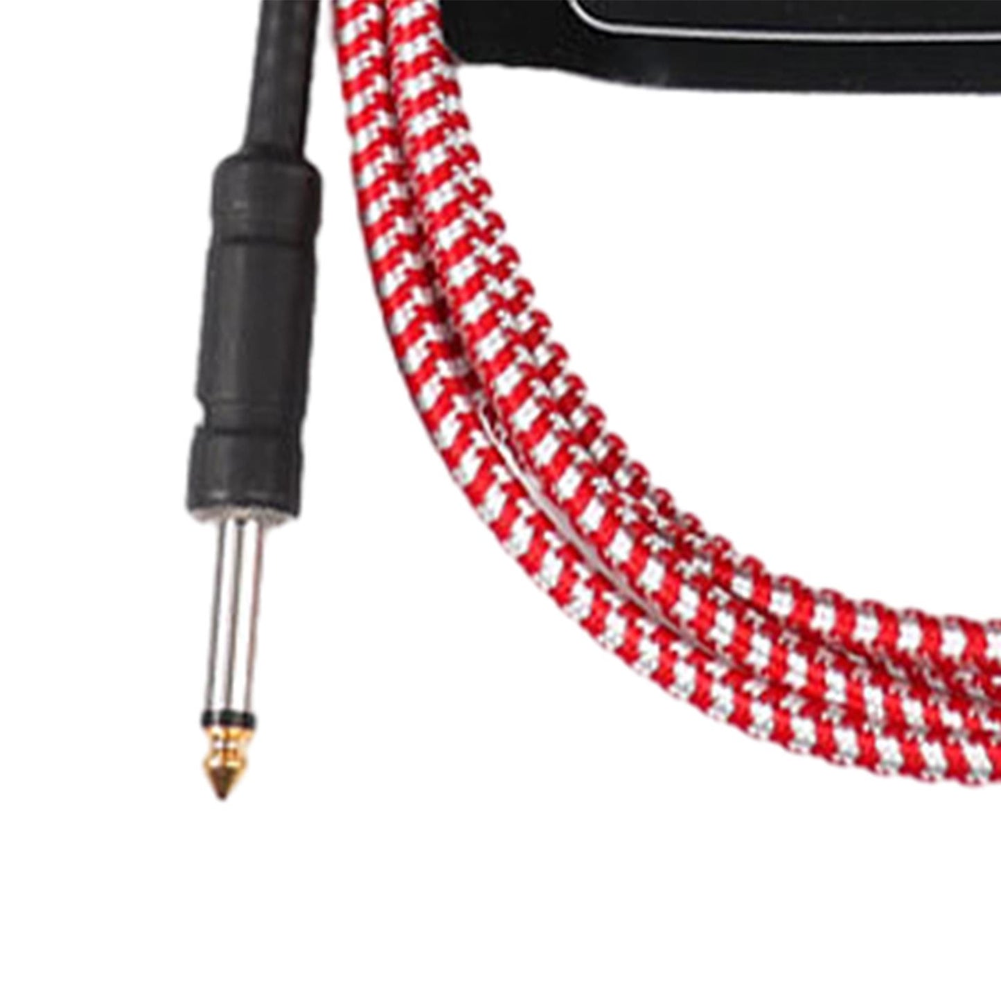 Electric Instrument Cable Guitar Cable for Electric Guitar Speaker Amplifier 10m red white