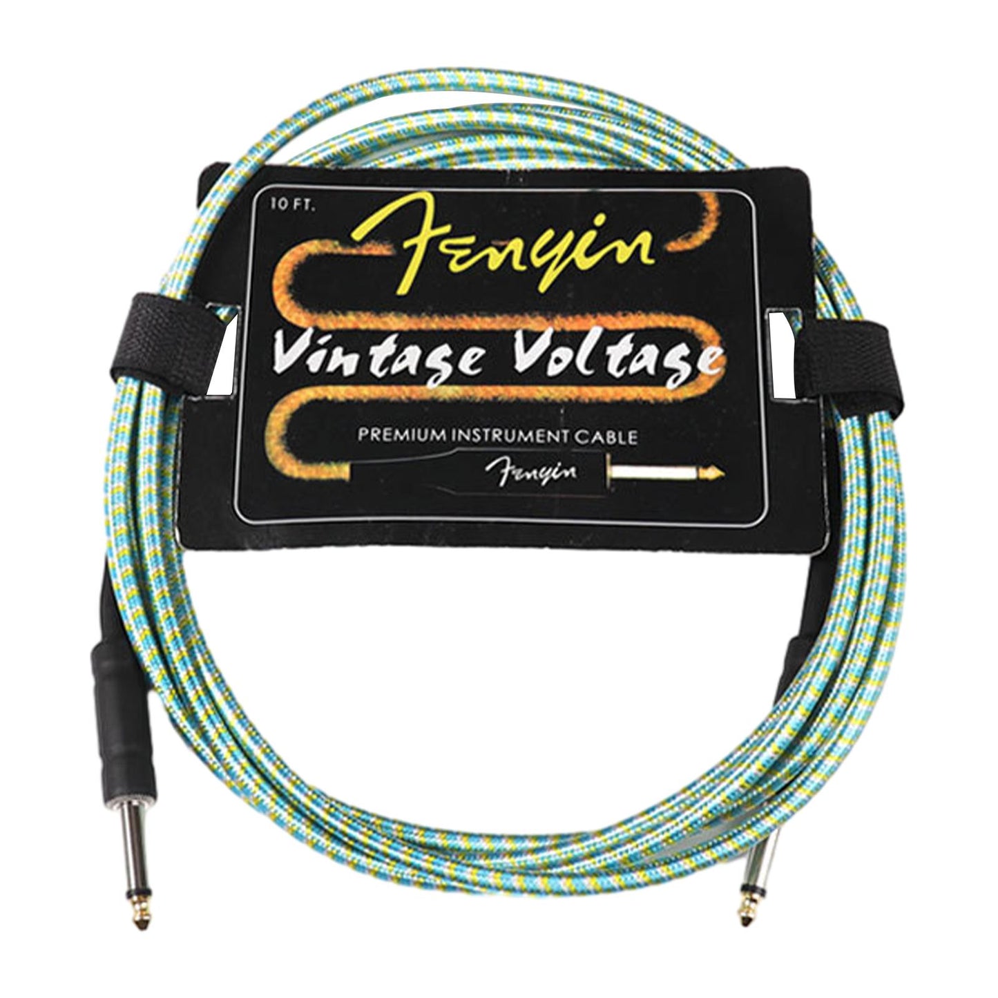 Electric Instrument Cable Guitar Cable for Electric Guitar Speaker Amplifier 3m blue yellow