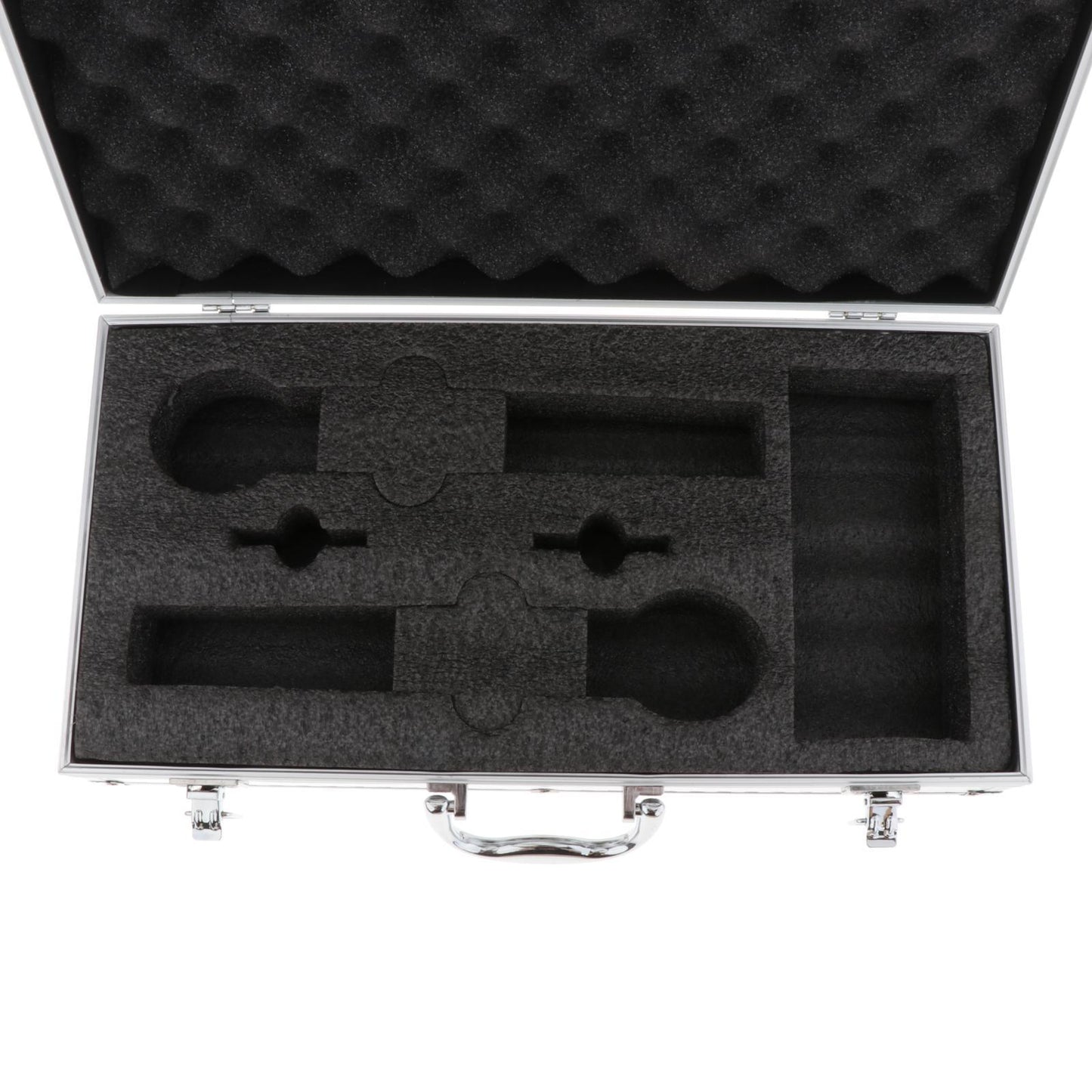 Microphone Case Mic Case Hard for Live Broadcast Control Room Singing Argent lengthen