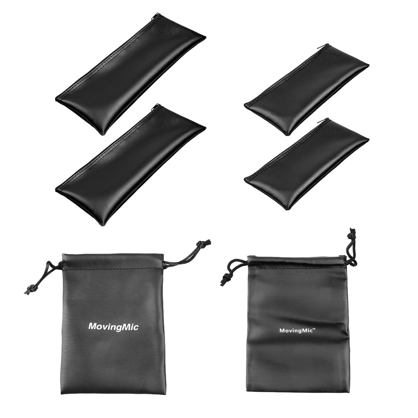 2x Storage Pouch Portable Mic Protective Bag for Travelling Camping Business A 29x10.5cm