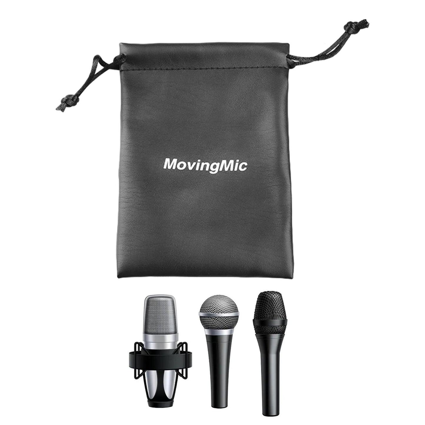 2x Storage Pouch Portable Mic Protective Bag for Travelling Camping Business B 29x10.5cm