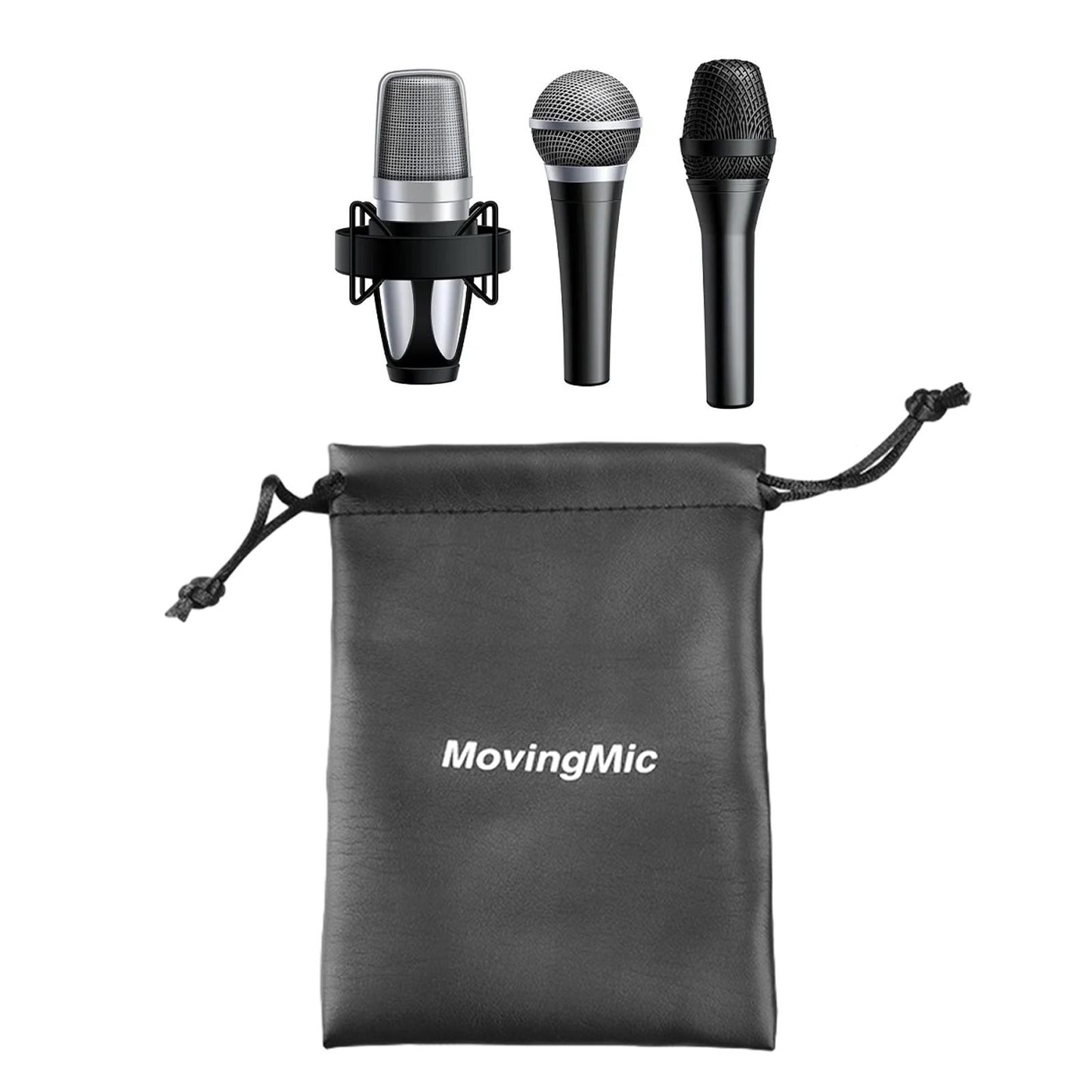 2x Storage Pouch Portable Mic Protective Bag for Travelling Camping Business B 29x10.5cm