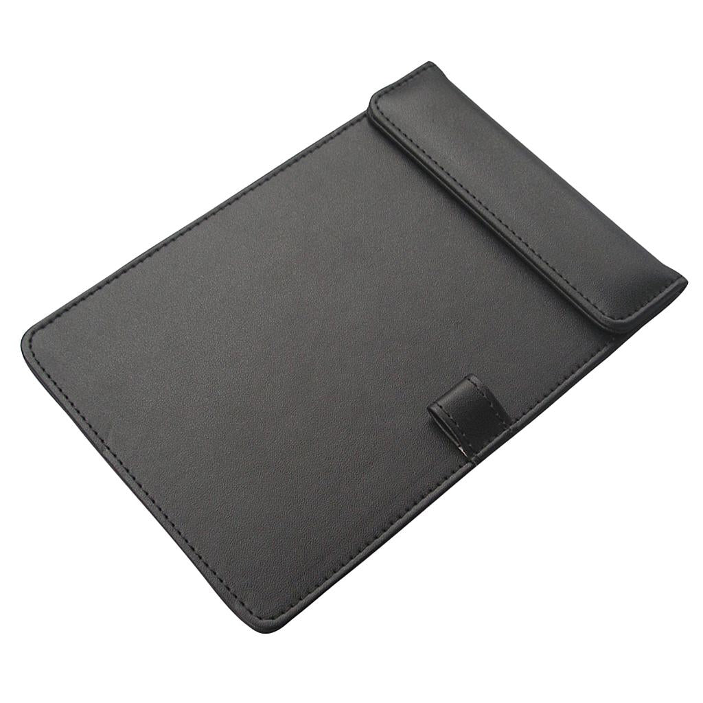 Ultra-Smooth Leather Office Meeting Conference Paper Profile Pad A6 Black