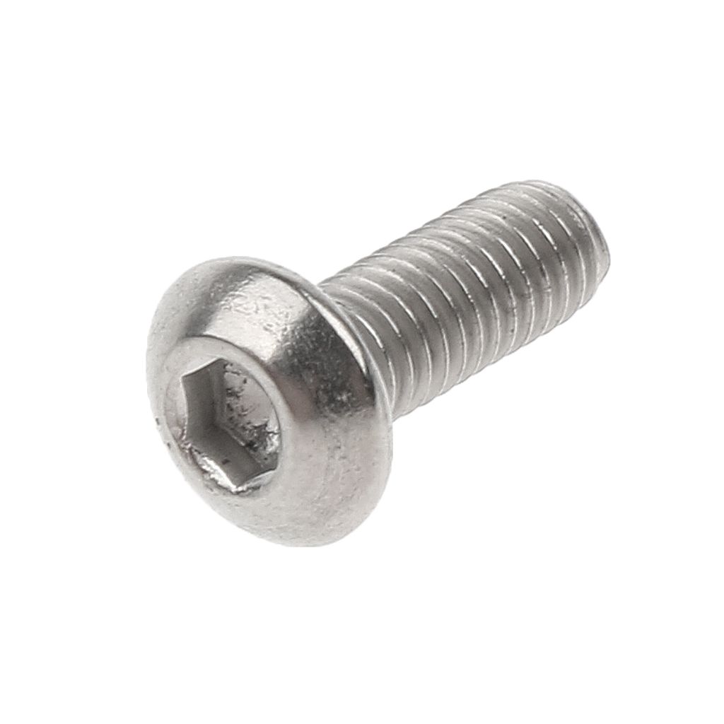 10 Pieces GR1 Titanium Alloy Hexagon Button Head Cap Bolts Screws M3 x 8mm