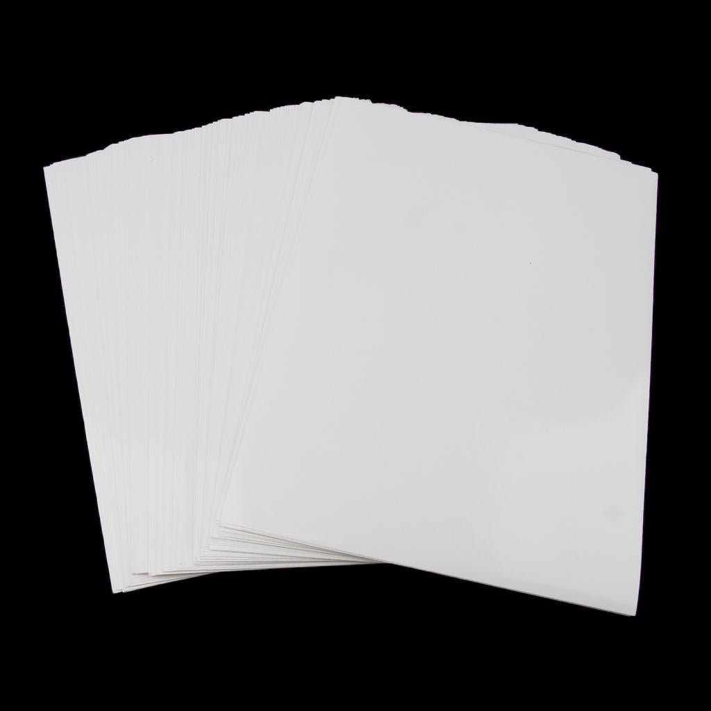 100 Sheets Self Adhesive Sticker Printer Paper Blank White Label Personalize