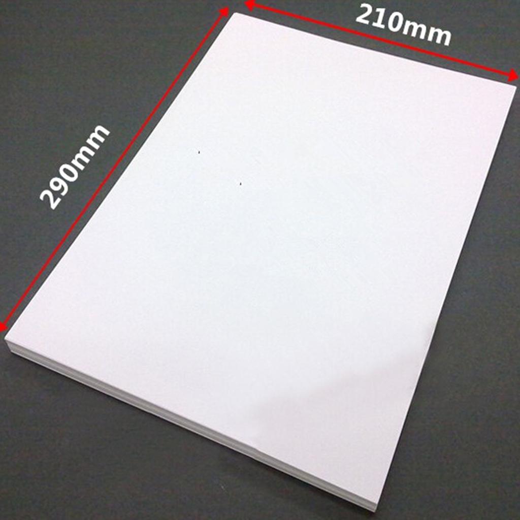 100 Sheets Self Adhesive Sticker Printer Paper Blank White Label Personalize