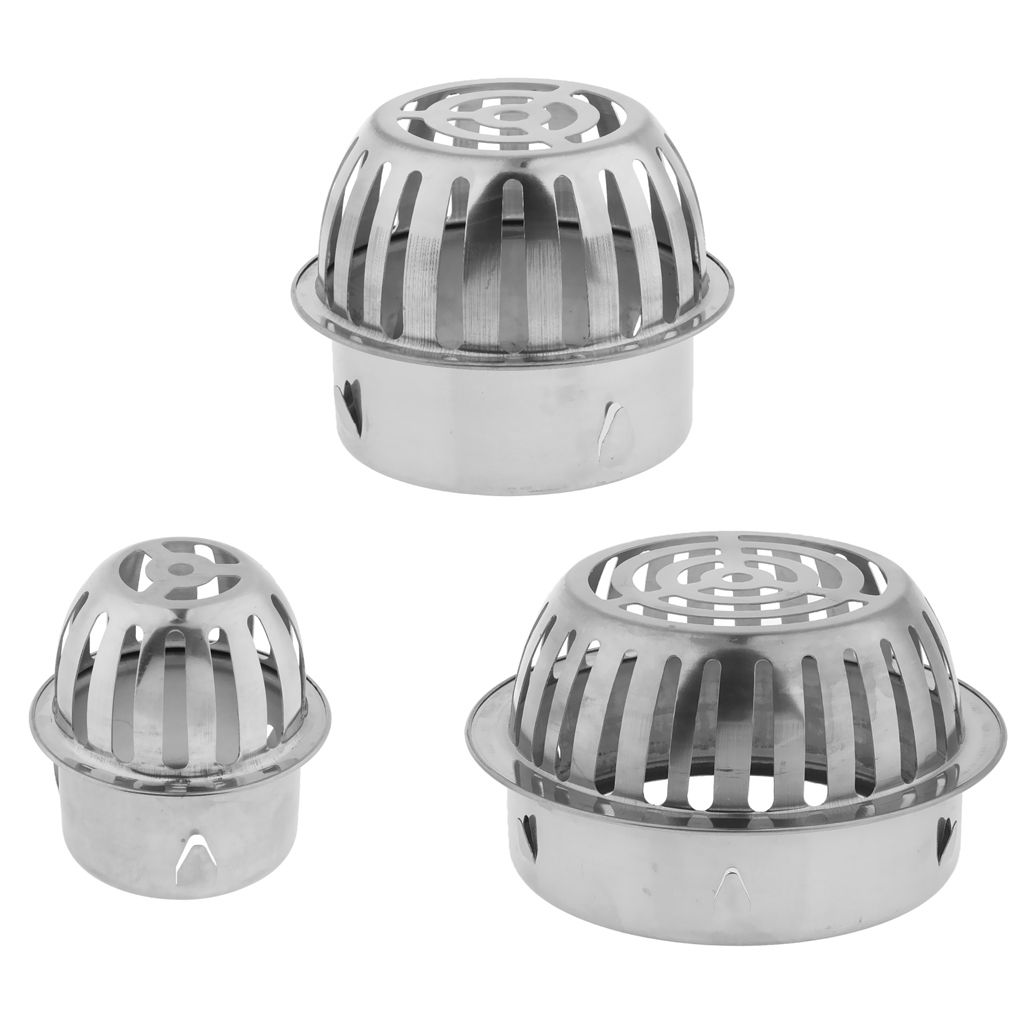 Stainless Steel Floor Drain Plug-In Balcony Roof Outdoor Floor Drain 65mm
