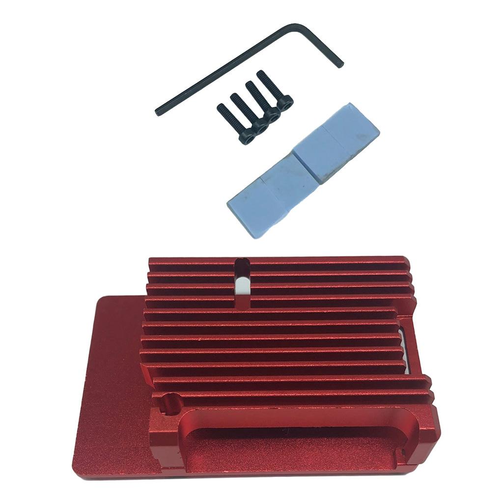 New Fit For Raspberry Pi 4B Protective Box CNC Aluminum Alloy Case Cover