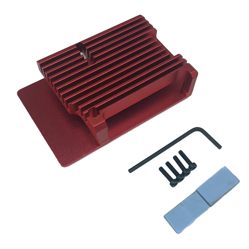 New Fit For Raspberry Pi 4B Protective Box CNC Aluminum Alloy Case Cover