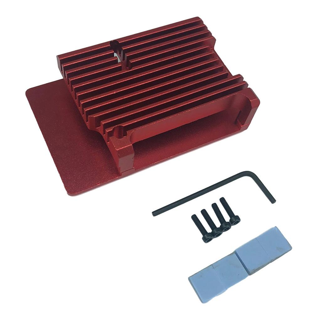 New Fit For Raspberry Pi 4B Protective Box CNC Aluminum Alloy Case Cover