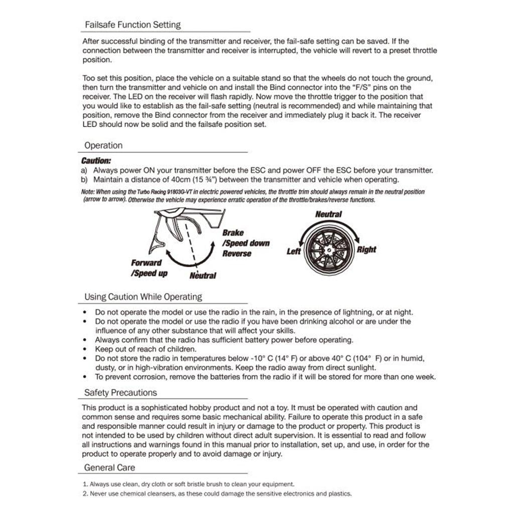 2.4GHz 3CH Digital Radio Remote Control System for Remote Control Model Car Part