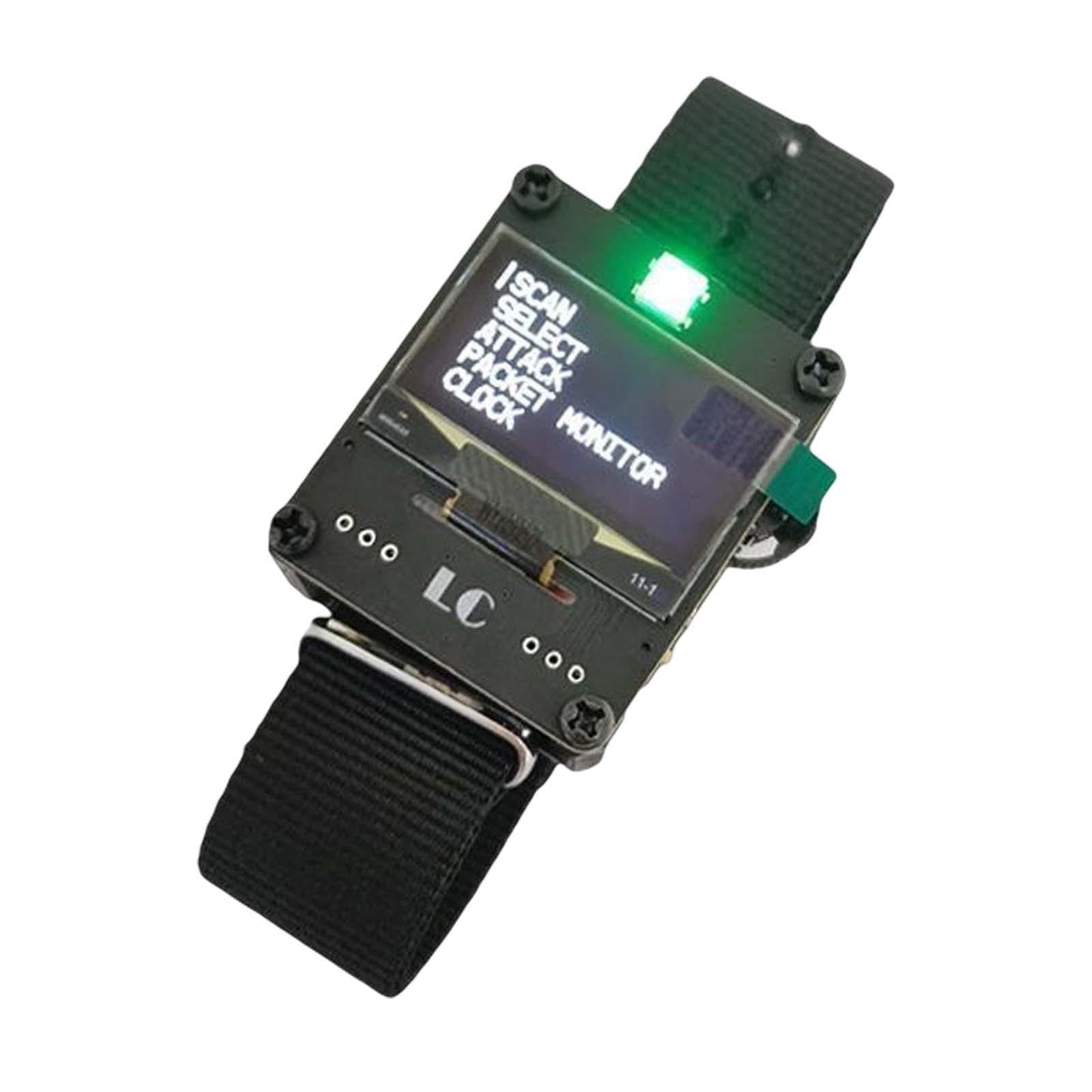 Professional WiFi Test Tool ESP8266 WiFi Deauther Watch Black