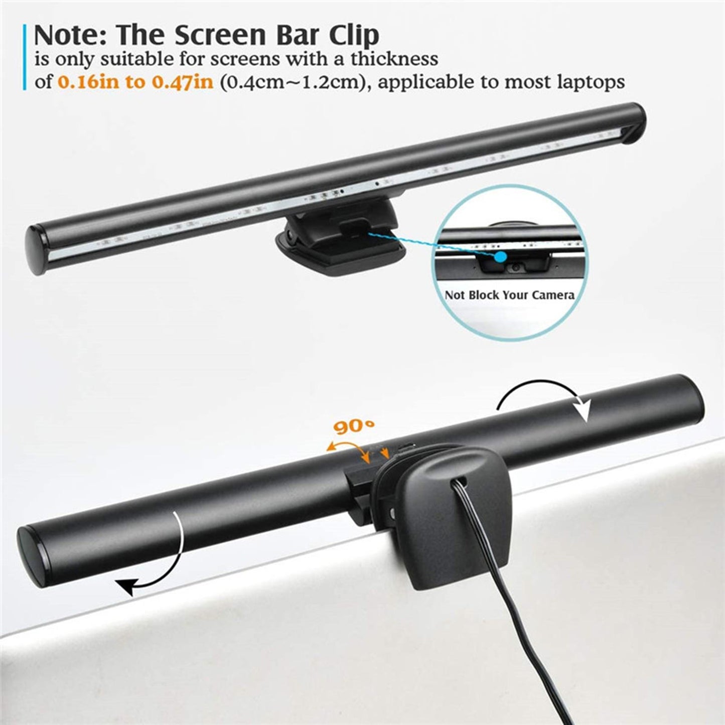 Laptop Screen Light LED Task Lamp LED Monitor Light USB Power Office Lamp