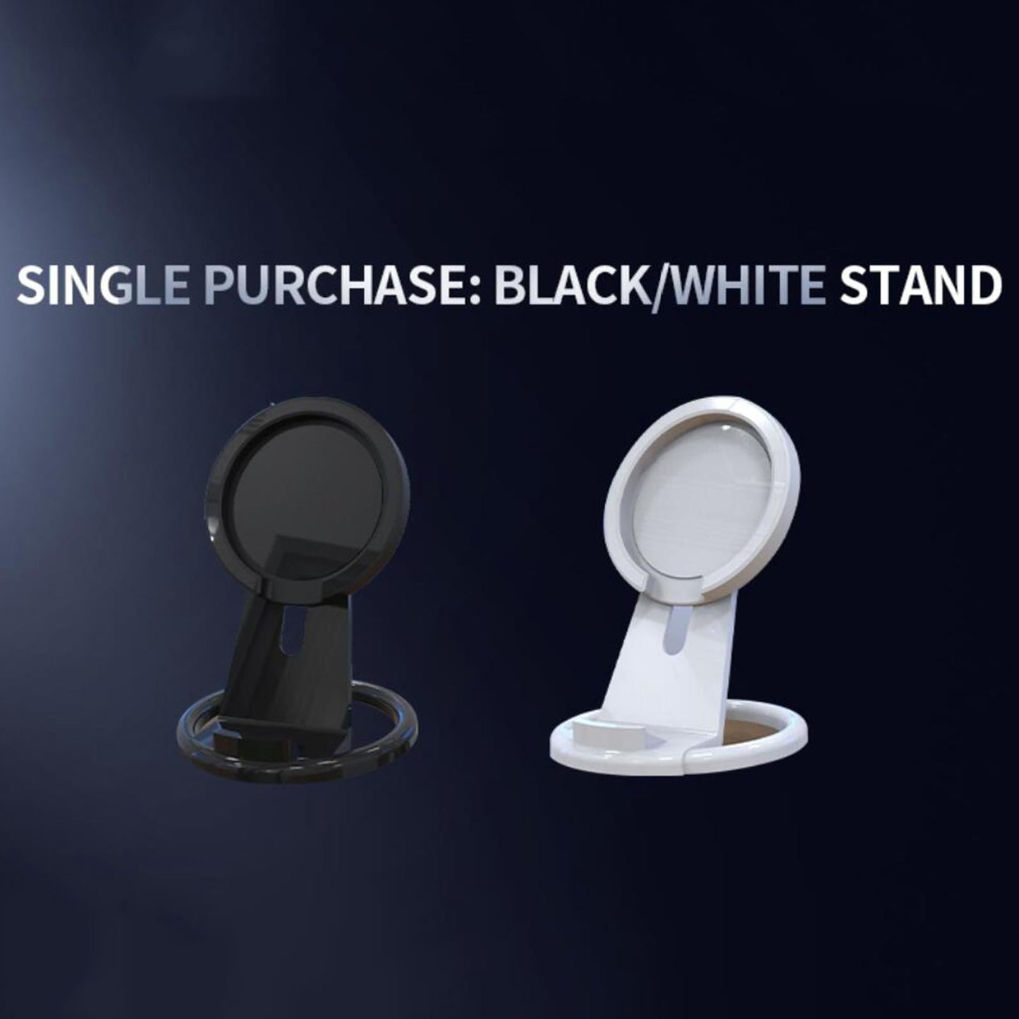 Wireless Charger Phone Holder Mount Adjustable Bracket for iPhone 12 White