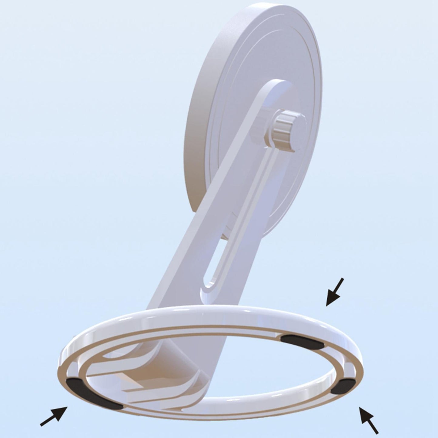 Wireless Charger Phone Holder Mount Adjustable Bracket for iPhone 12 White