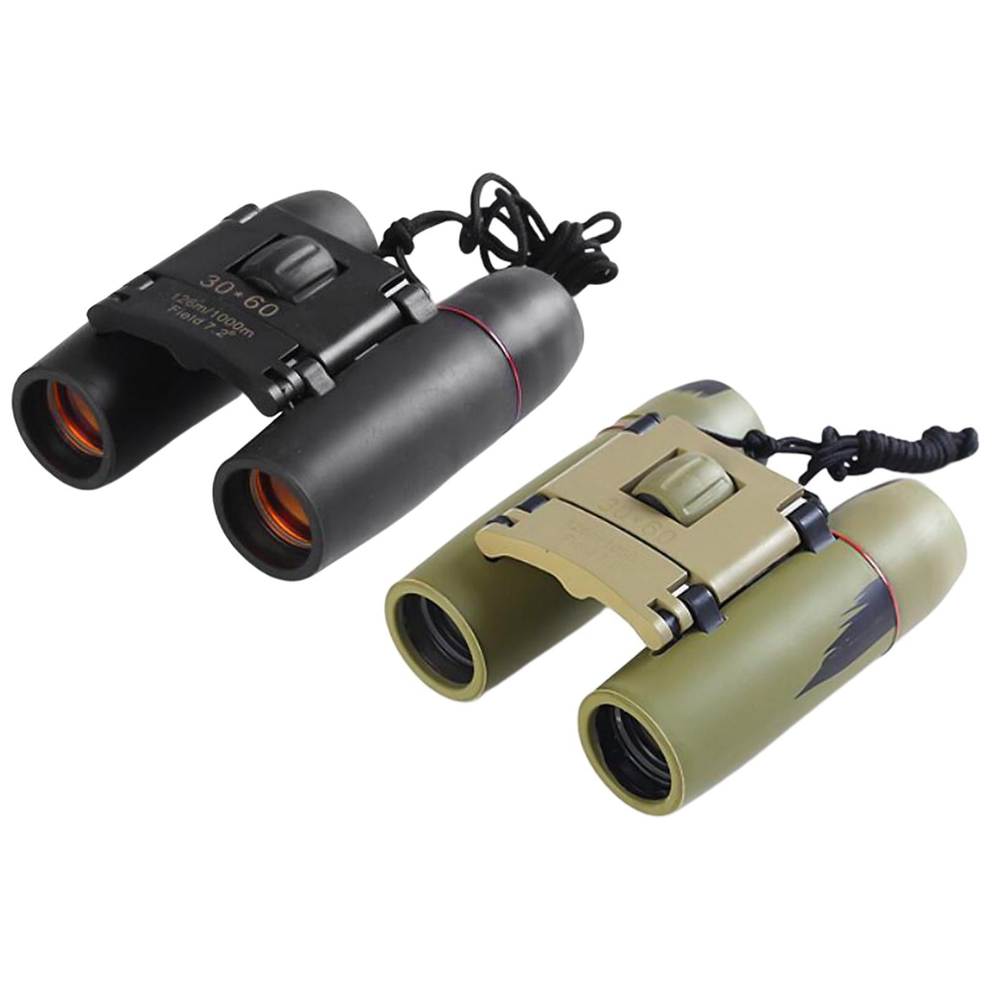 Mini 30 x 60 Zoom Night Vision Binoculars HD Telescope Black