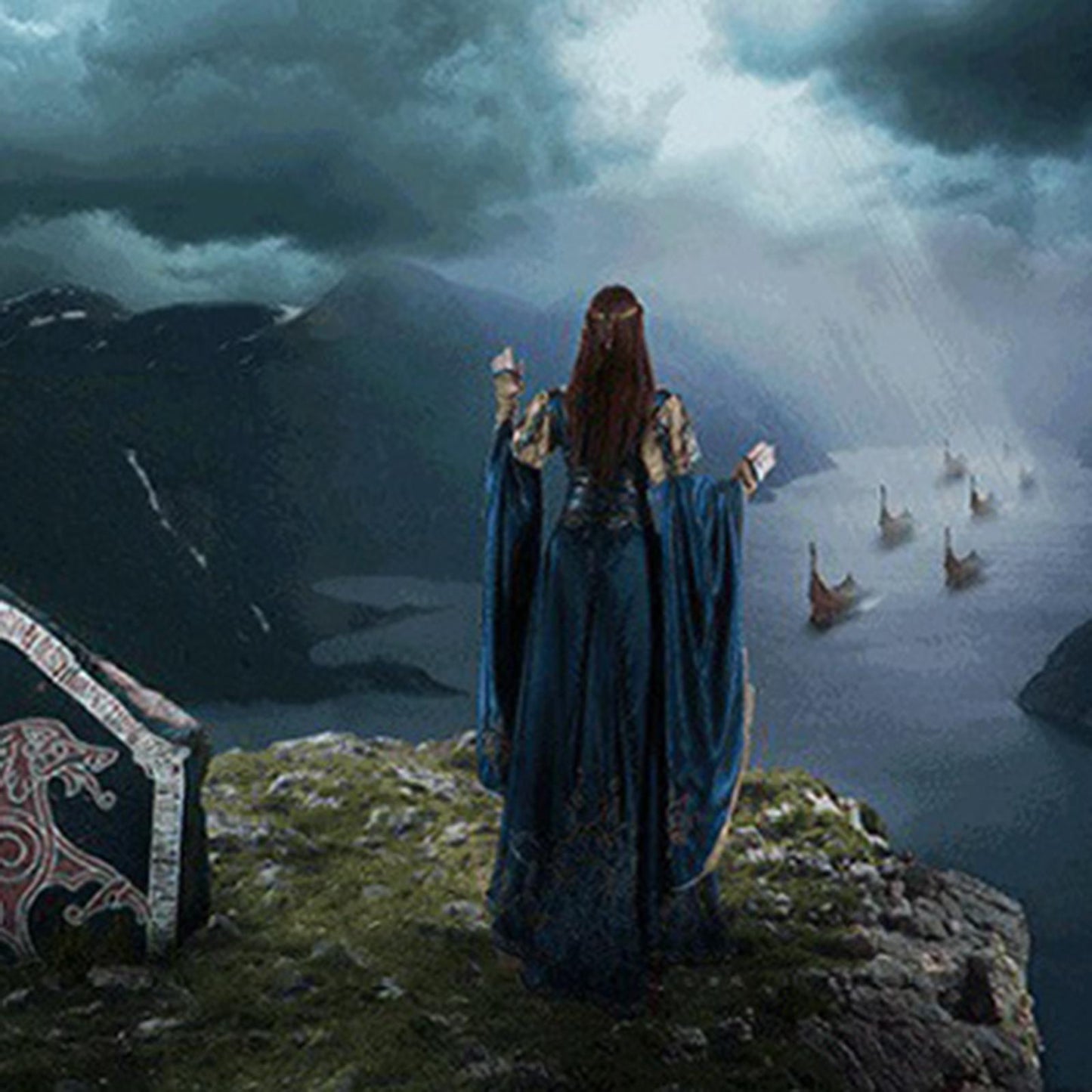 Folding Background Panel Studio Screen Backdrop Video Broadcast Interview 1x1.5m blue green