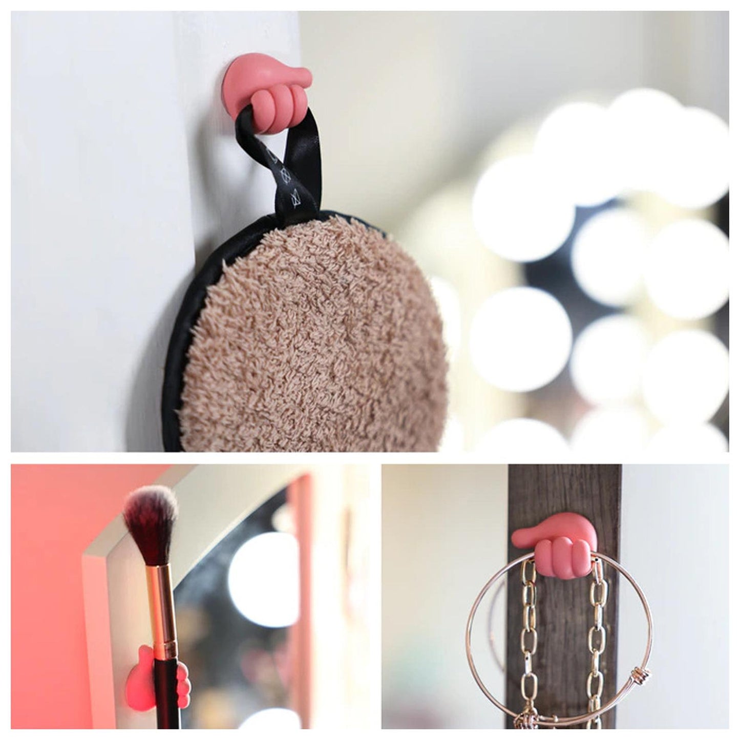 5PCS Cable Clips Organizer Office Household Hooks Clip Holder Blue