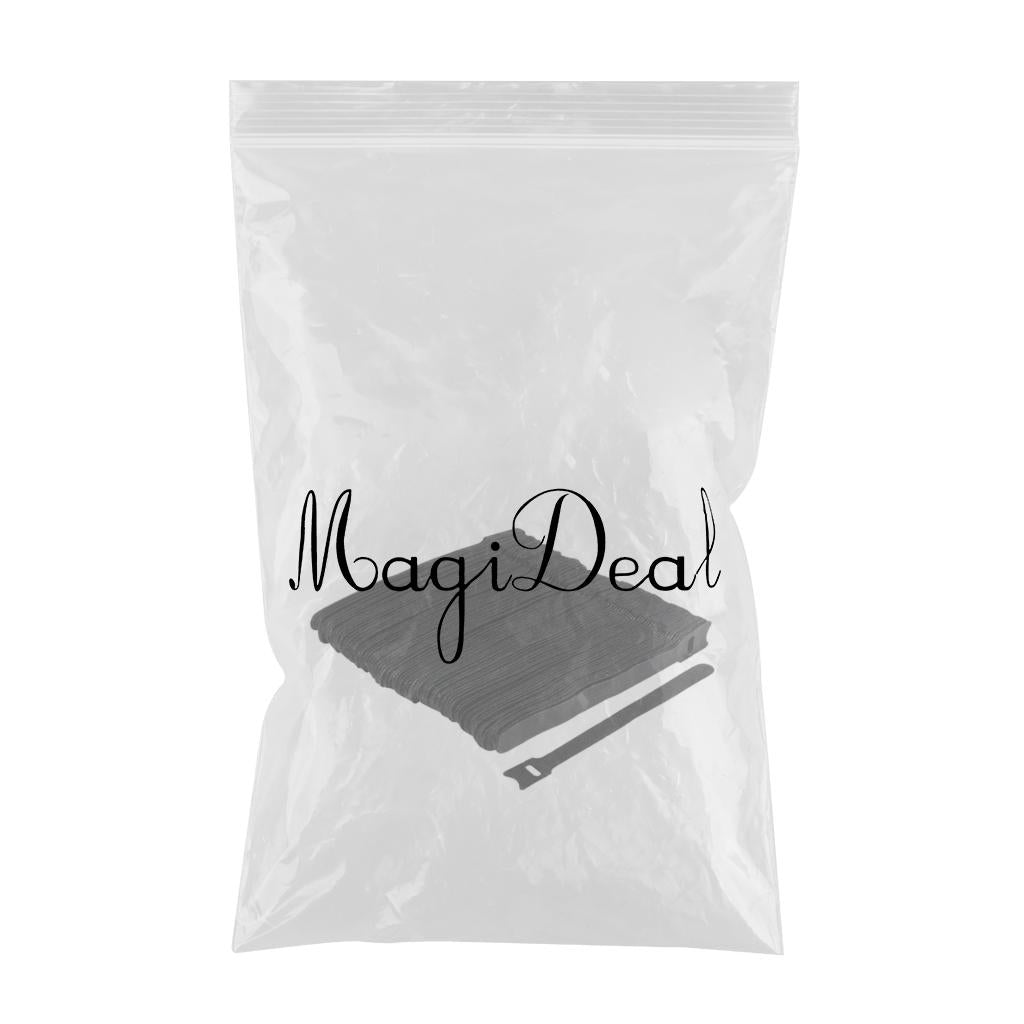 50pcs Cable Cord Tie Straps Reusable Cable Ties Cord Straps Black 12x150mm