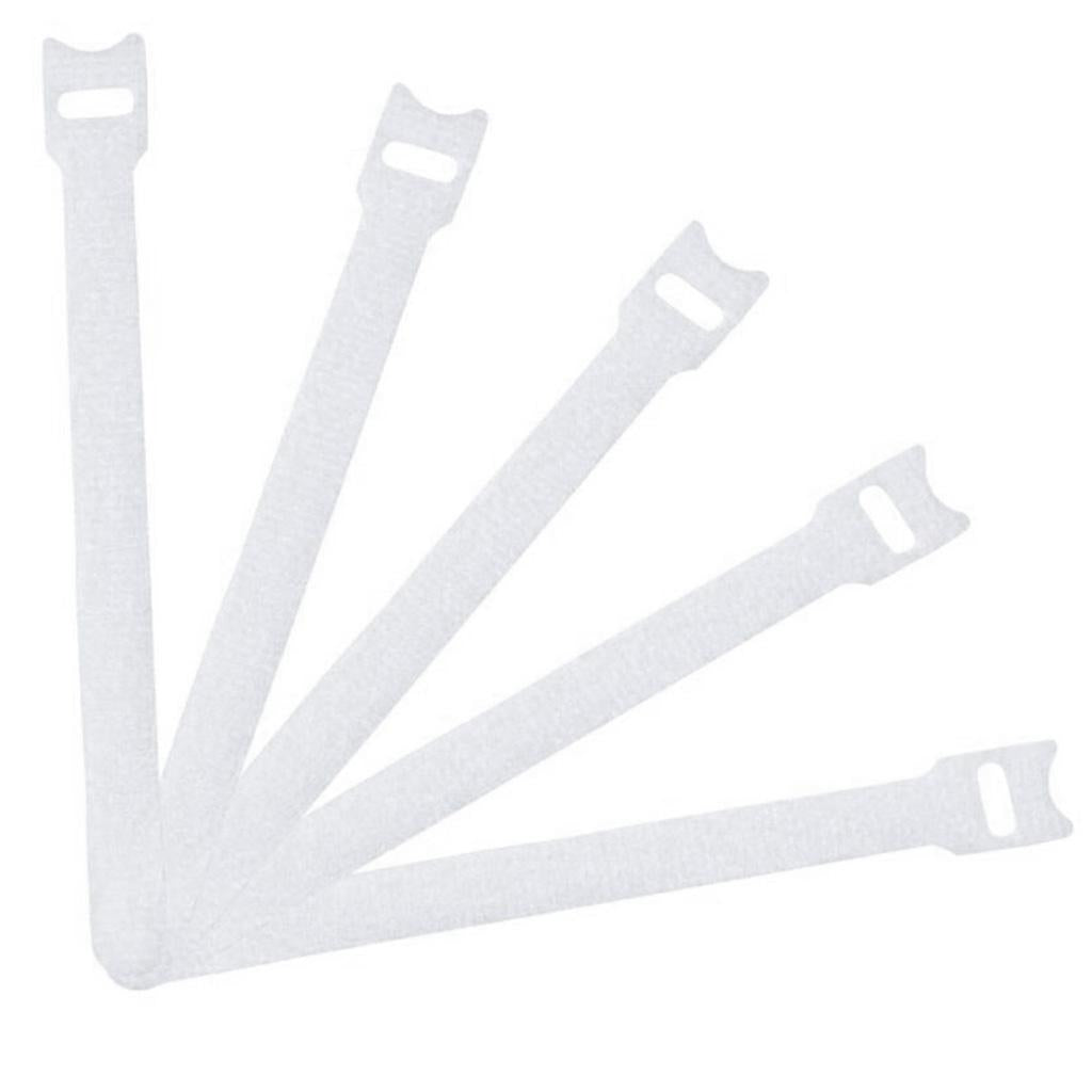 50pcs Cable Cord Tie Straps Reusable Cable Ties Cord Straps White 12x150mm