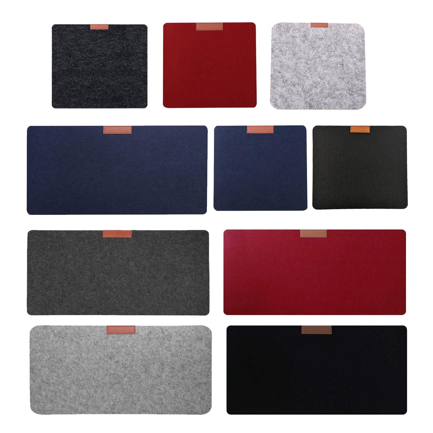 Soft Mouse Pad Table Computer Desk Mat Felt Laptop Cushion Office Home Black