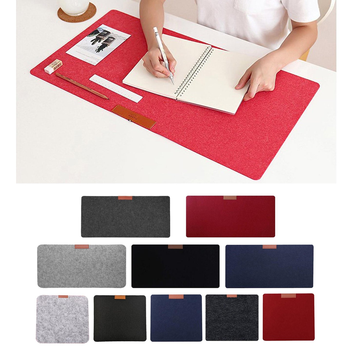 Soft Mouse Pad Table Computer Desk Mat Felt Laptop Cushion Office Home Black