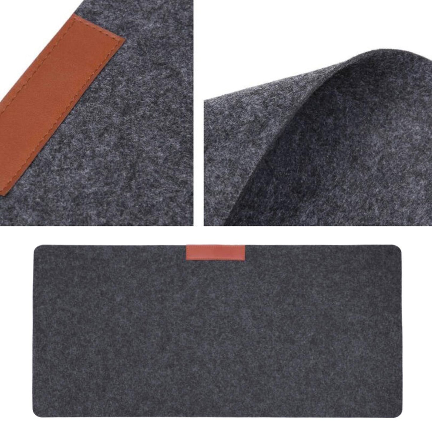 Soft Mouse Pad Table Computer Desk Mat Felt Laptop Cushion Office Home Large Dark Grey