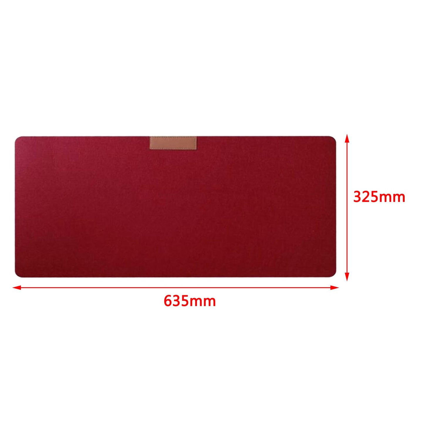 Soft Mouse Pad Table Computer Desk Mat Felt Laptop Cushion Office Home Large Red Wine