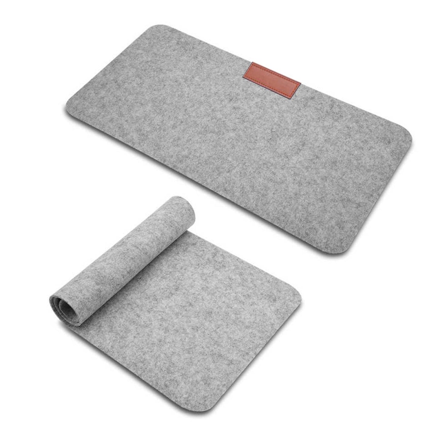 Soft Mouse Pad Table Computer Desk Mat Felt Laptop Cushion Office Home Large Light Grey