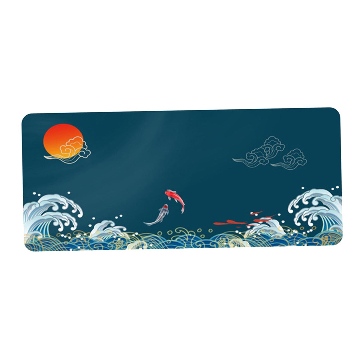 Classical Retro Chinese Style 90x40cm Large Mouse Pad Keyboard Mat D