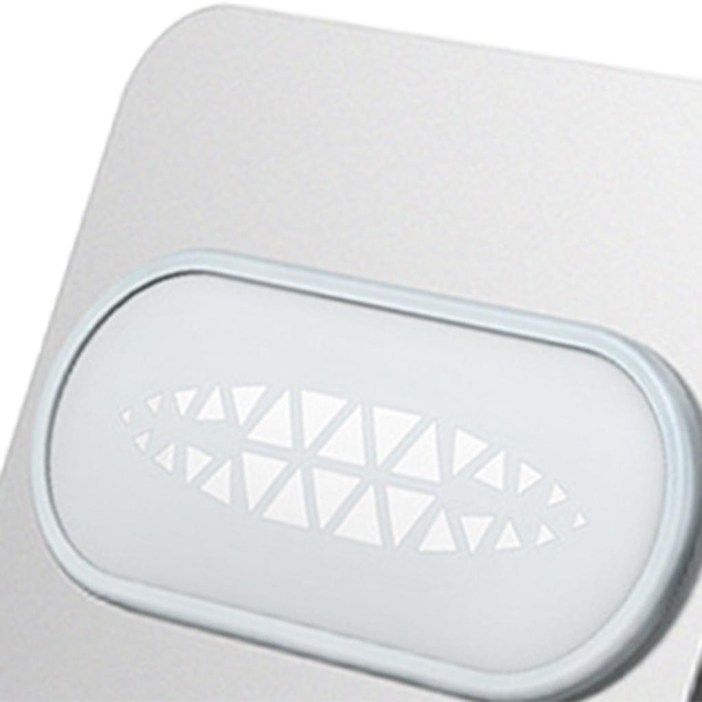 Shower Wall Phone Holder Hands Free Bathroom Kitchen Office Glass Mirrors gray silver back