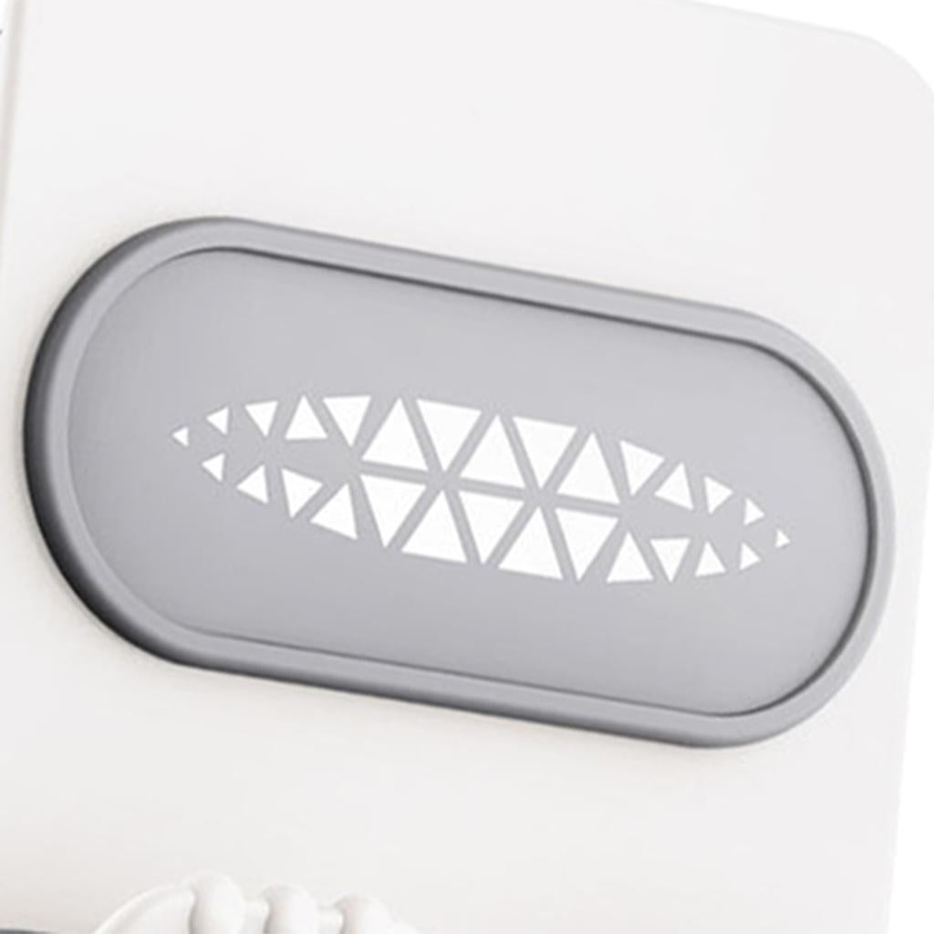 Shower Wall Phone Holder Hands Free Bathroom Kitchen Office Glass Mirrors white white back