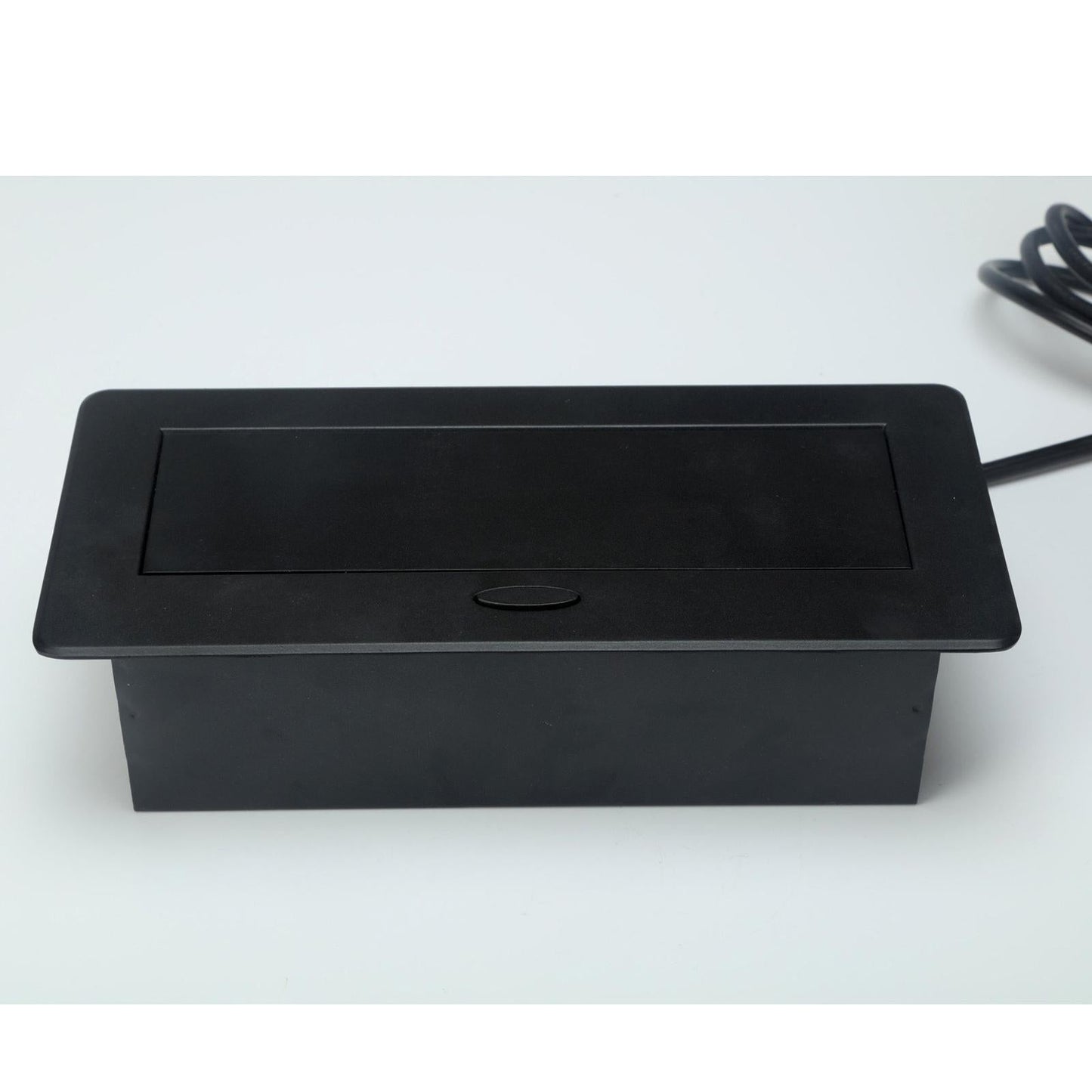 Recessed Table Socket Connection Box AC Power Electric Outlet Black